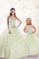 Stunning Sleeveless Beading Lace Up Vestidos de Quinceanera