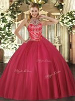 On Sale Beading Sweet 16 Dress Coral Red Lace Up Sleeveless Floor Length(SKU SJQDDT1287002-1BIZ)