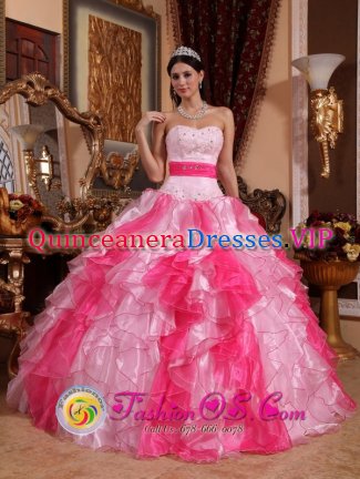 Cheap Multi-color Sweetheart Ruched Bodice Embellished With Beading Quinceanera Dress In North Pole Alaska/AK