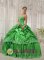 Beautiful Spring Green For Low Price Quinceanera Dress Beading and Applique Ball Gown