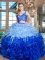 Deluxe Sleeveless Lace and Ruffles Zipper Vestidos de Quinceanera