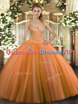 Sleeveless Beading Lace Up 15 Quinceanera Dress