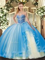 Noble Sleeveless Beading and Ruffles Lace Up Ball Gown Prom Dress(SKU SJQDDT1338002-3BIZ)