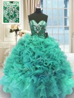 Sleeveless Beading and Ruffles Lace Up Ball Gown Prom Dress(SKU PSSW0380-7BIZ)