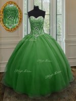 Superior Sleeveless Beading and Ruching Lace Up 15 Quinceanera Dress(SKU PSSW071-8BIZ)