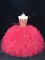 Custom Designed Tulle Sleeveless Sweet 16 Dresses and Beading and Ruffles