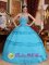 Appliques Sweetheart Aqua Blue Taffeta Perfect Quinceanera Dress For In California