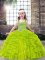 Nice Ball Gowns Pageant Gowns For Girls Straps Tulle Sleeveless Floor Length Lace Up