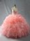 Superior Organza Sleeveless Floor Length Sweet 16 Dresses and Beading and Ruffles and Pick Ups