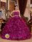 Brand New Strapless Dark Purple Quinceanera Dress For Pearce AZ Beaded Decorate Wasit Sweetheart Ruffled Organza Ball Gown