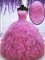 Floor Length Lace Up Quince Ball Gowns Lilac for Military Ball and Sweet 16 and Quinceanera with Beading and Ruffles