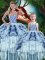 Edgy Multi-color Sweetheart Neckline Beading and Ruffles and Ruffled Layers 15 Quinceanera Dress Sleeveless Lace Up