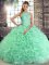 Sleeveless Lace Up Floor Length Beading Quinceanera Dresses