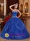 Palmyra Missouri/MO Appliques and Beading Blue For Affordable Quinceanera Dress Sweetheart Tulle