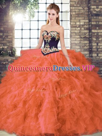 Free and Easy Sleeveless Beading and Embroidery Lace Up Quinceanera Dresses